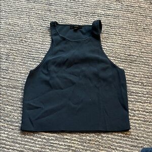 J. Crew Black Sleeveless Crop Top